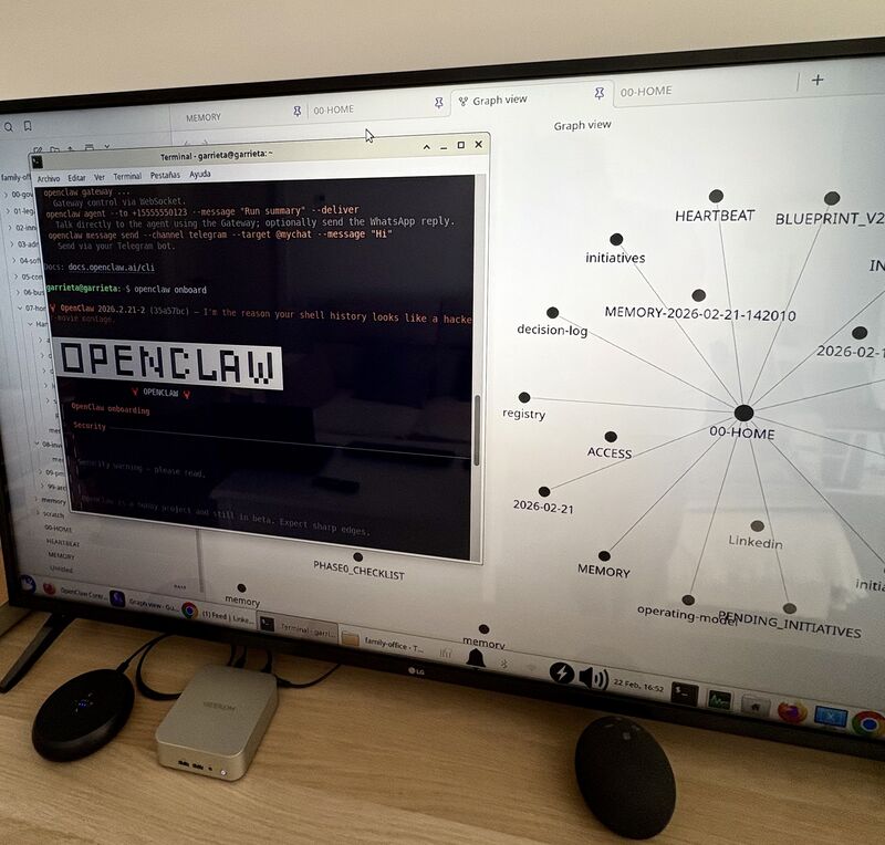 LinkedIn image for Gustavo Arrieta's post about OpenClaw and Hannah AI